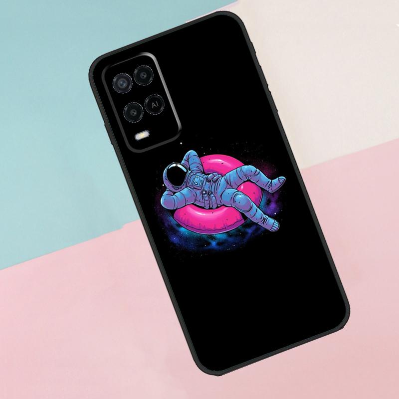 Astronaut Star Space For Oppo A16 A76 A96 A15 A80 A60 A40 A94 A54 A98 A78 A18 A38 A58 A17 A77 A74 A57S Phone Case