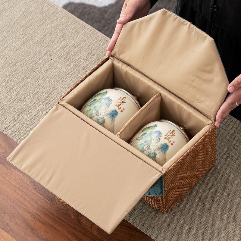 Nierxin Ceramic Tea Storage Jar Gift Box
