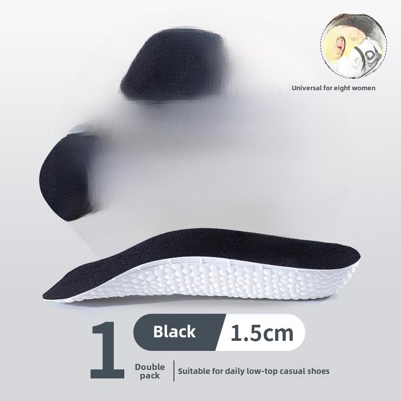 

Стельки-супинаторы Invisible Arch Support унисекс: Дышащие, амортизирующие, не вызывающие усталости полувставки для летних видов спорта 1.5cm, Men s, One Size чёрный