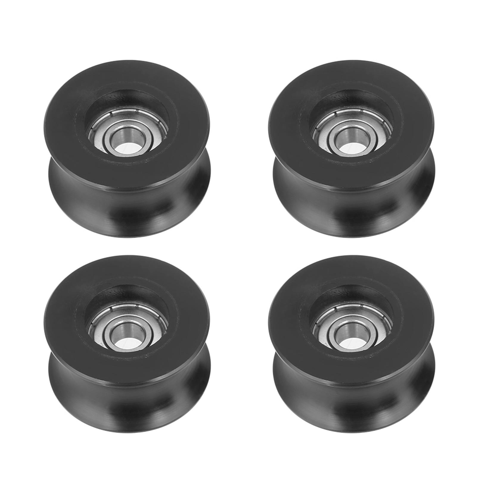 

4pcs 0840UU U Type UGroove Pulley Roller Guide Wheel 8x39.5x20.1mm