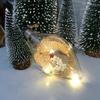 Christmas Tree Ball Luminous Plastic Bulb Shape Light Party Home Decor Wall Hanging Ornament Night Lamp Decoration