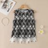 ZANZEA Women Floral Print Casual Round Neck Sleeveless Splice Tank Tops