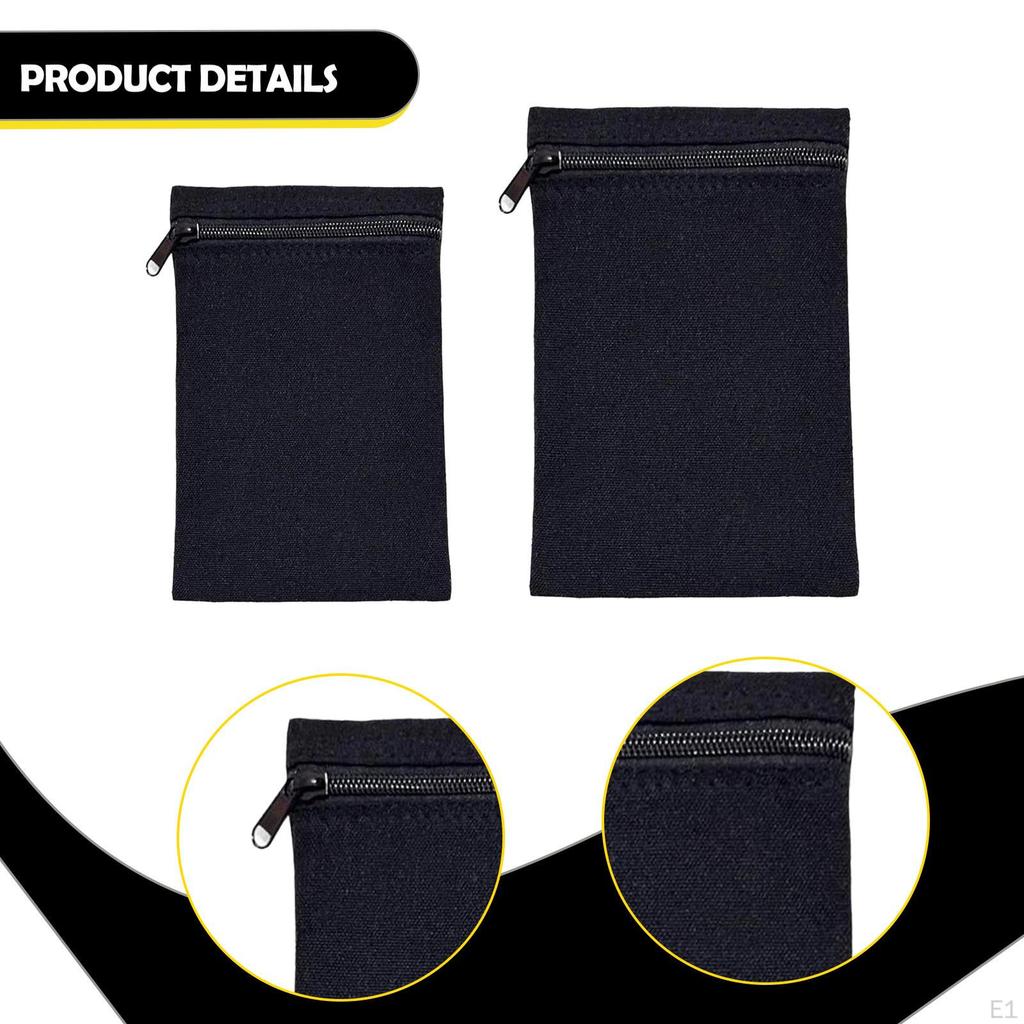 2 Stück zum Annähen Tasche mit Reißverschluss Kleidung Innentaschen Einfache Installation Unsichtbar Reise Sicherheit
