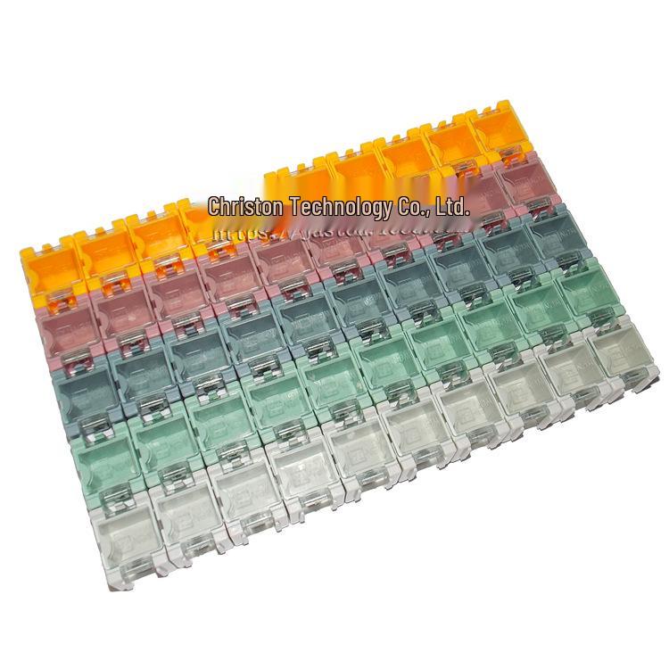 Modular SMD Resistor & Screw Storage Box for Electronic Components