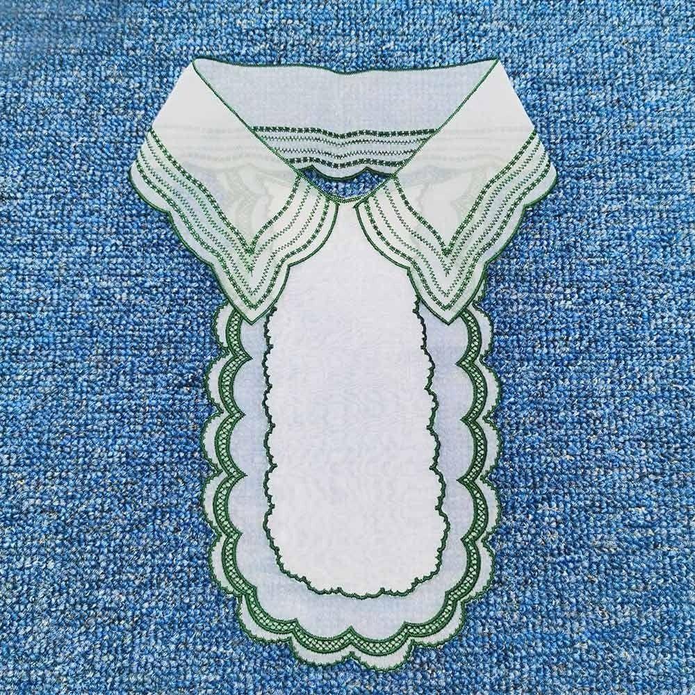 

Рубашка Ложный воротник Солнцезащитный Вышивка Накладной воротник Кукольный Накладной воротник Мини-накидка Женская шаль 1-2Pcs