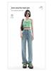 2026 Damen Jeans mit hoher Taille und geradem Bein - Petite, Passform für Birnenform, Weiter Bein Stil