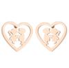 Stainless Steel Hip-Hop Punk Smiley Face & Cupid Angel Earrings