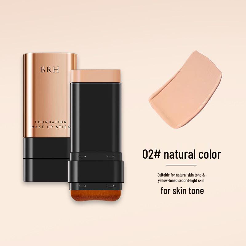 BRH Eraser Impeccabile Stick Fondotinta Luminoso a Lunga Tenuta con BB Cream Anti-Macchia e Pennello Fondotinta Portatile
