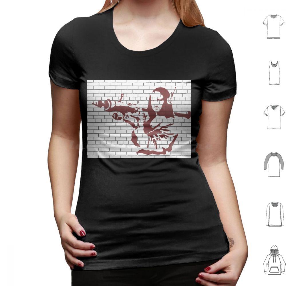 Banksy Stencil Style Urban Graffiti Spray Paint Mona Lisa T Shirt 6xl Cotton Cool Tee Banksy Kwiebe34 Banksy Stencil Banksy