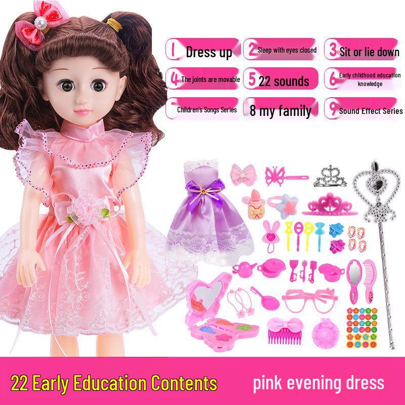 Interactive Smart Doll Set with Changeable Clothes - Princess Toy for Girls, Perfect Birthday Gift
