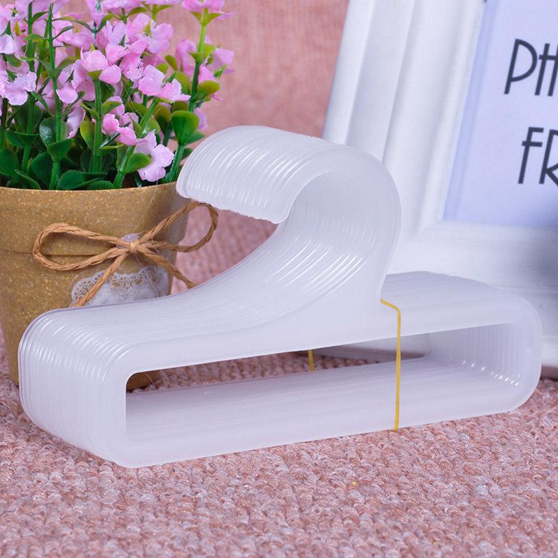100 Stück Rechteckiger Kleiderbügel 14/17cm Reise Aus Praktischer Trockenständer Kunststoff Verdicken Rutschfest Schal Schal Höschen Socken Kleiderbügel