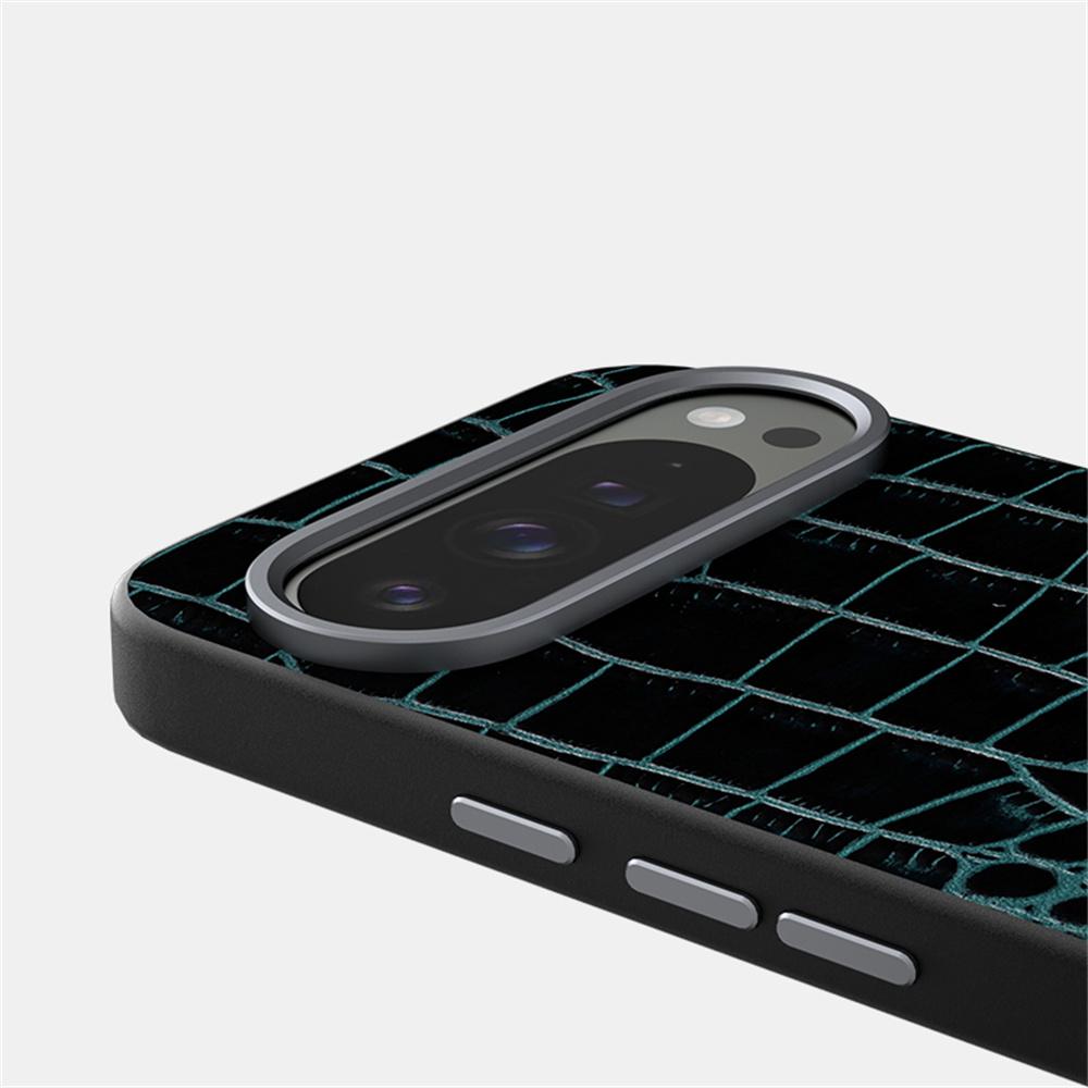 ABEEL For Google Pixel 10 Pro XL Magnetic Case Crocodile Texture Micro-Embossing Back Cover