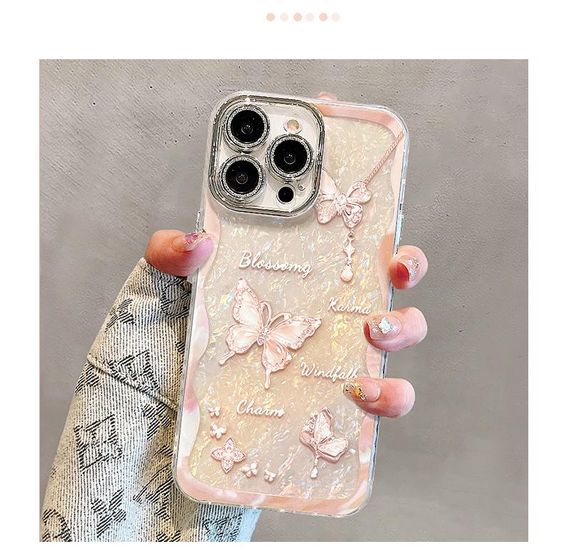 Crystal Butterfly for Apple 17promax Personality 16 New 15 Mobile Phone Case iPhone13 Electroplating 11 Creative