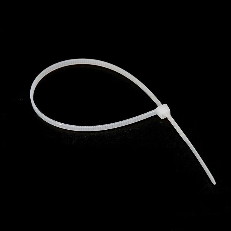 HASTYK White Nylon Self-Locking Cable Ties