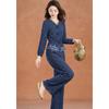 Women's Denim Style Elegant Two-Piece Summer Outfit