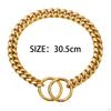Large Dog Chain Collar Training Stainless Steel Chew Proof Necklace Choker