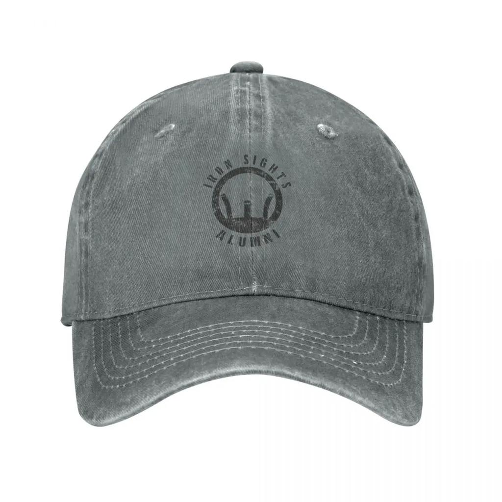 Iron Sights Alumni Boot Camp Shooting MarksUnisexship Veteran Distressed Design Baseball Cap Funny Hat Hats For Unisex Womens