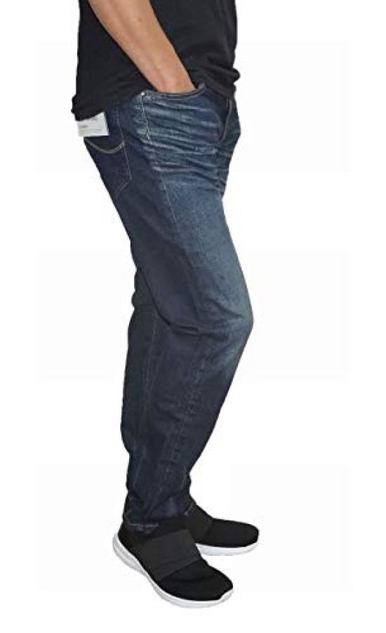 Lee Stretch Slim Tapered Pants LM0813 126 Dark Distressed Size 28