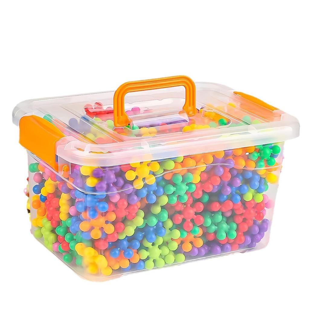 Kindergarten Snowflake Blocks - Interlocking Plum Blossom Jigsaw Puzzle for Early Childhood Education