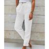 Pantaloni Casual da Donna a Vita Alta in Lino e Cotone - Ecologici, Comodi