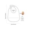 Soft Silicone Baby Bibs with Food Catcher Teething Drooling Bib  For Girls Boys Toddlers