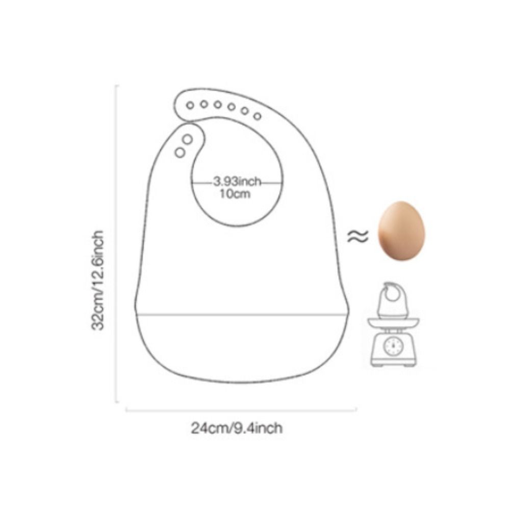 Soft Silicone Baby Bibs with Food Catcher Teething Drooling Bib  For Girls Boys Toddlers