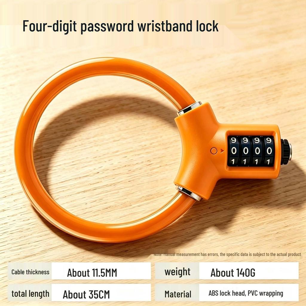 Five-Digit Anti-Theft Cable Lock for Mountain Bikes & E-Bikes