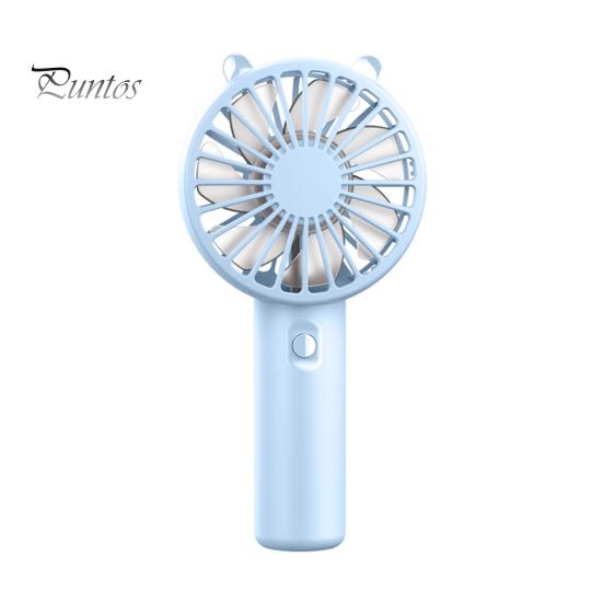 

Портативный небольшой вентилятор с 3 настройками скорости Мощный воздушный поток Низкий уровень шума Карманный вентилятор с перезаряжаемой батареей USB синий