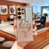 Electroplated magnetic suction love glitter mobile phone case is suitable for Samsung S25ULTRA lens film S24 S25 S23FE