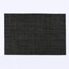 4PCS 30x45cm Washable Placemats Grey Heat Resistant Durable Plastic Placemats Woven Table Mats Vinyl for Dining Kitchen Table