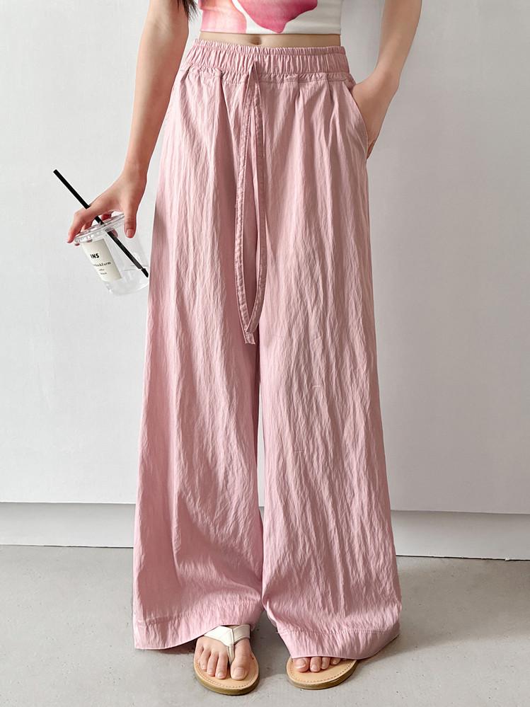 Girls' Summer Wide-Leg Loose Casual Pants, Anti-Mosquito, for Kids