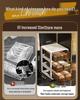 Drawer-Type Underwear and Socks Storage Box: Three-in-One Compartment Organizer