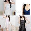 Lady Sleep Dress Silklike Satin Camisole Nightgown For Comfortable Lounge And Sleep