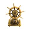 Pilot Ship Wheel Compass Rotating Ornament Brass Craft Company Office Decoration One Piece Dropshipping