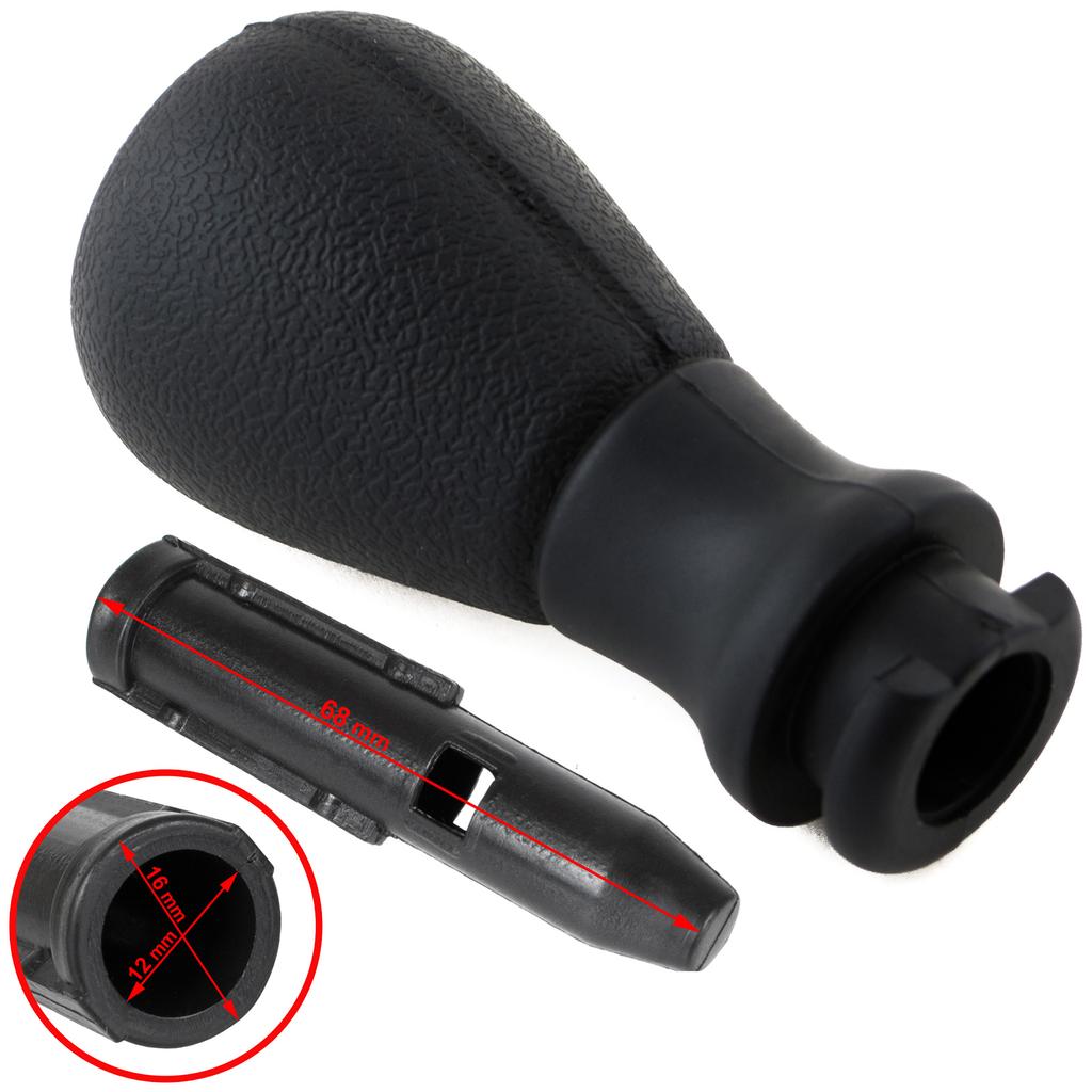 Peugeot 207 Gear Shift Knob + Adapter / Gear Shift Lever Adapter 2 Pcs. Set