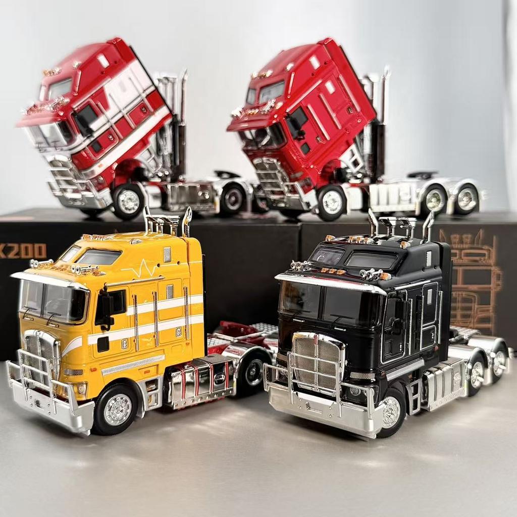 MJ Diecast Alloy 1:64 Australia Trailer Truck Head Kenworth K200 Prime Mover TractionTransporter Vehicle Truck Model Metal Toy