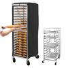 Bread Rack Cover Bakery Shelf Cover with Zipper Waterproof Dustproof Sheet Pan Rack Cover for Home Shop