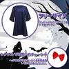 LAMONKE Kiki Cosplay from Kikis Delivery Service Halloween Costume Adult Free Size Dress Headband 2-Piece Set Womens Witch Party Event Outfit