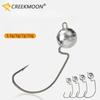 5 ks 3,5g/5g/7g/10g Odkrytá jigová hlavička Rybářský háček Měkká nástraha Háček na ryby Jigging Crankový háček Rybářské potřeby na lov okouna a štiky