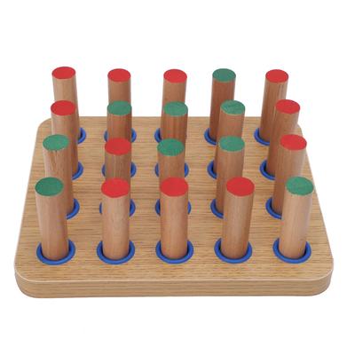 Wooden Insertion Plate Finger Dexterity Improve Fine Motor Coordination Hand Rehabilitation Peg