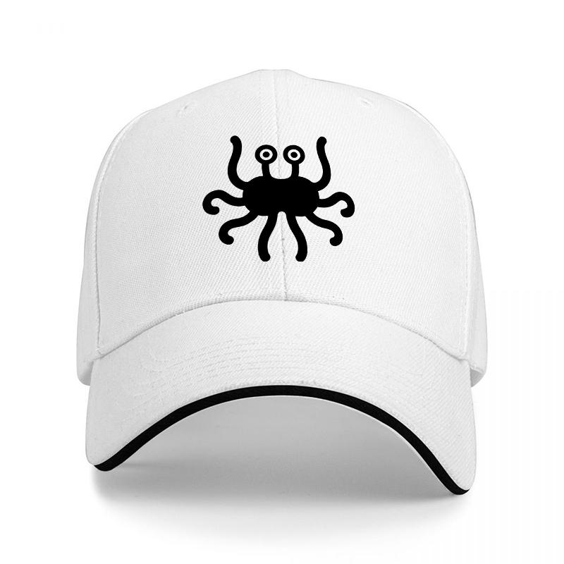 Octopus Logo Black Baseball Cap Classic Design Adjustable Fit for Unisex and Women Casual Streetwear Style Hat