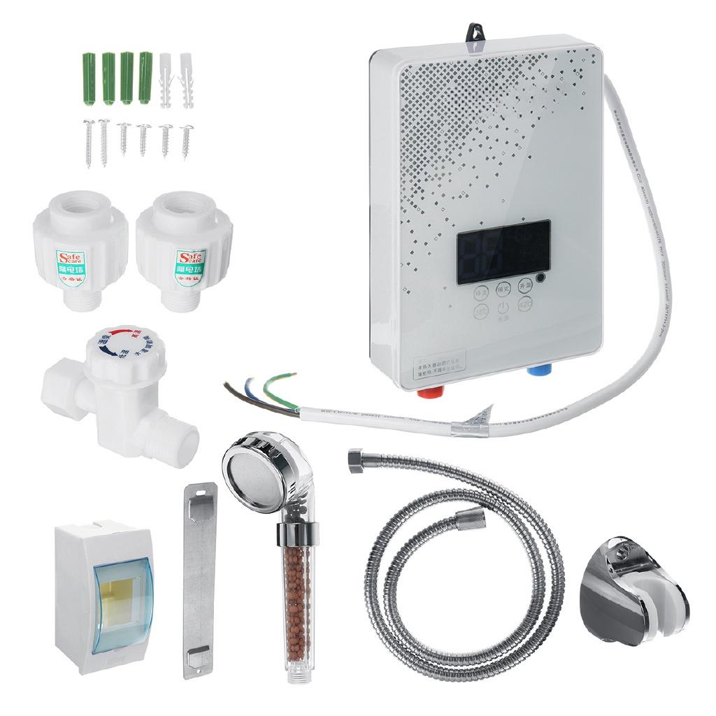 6000W Instant Electric Tankless Hot Water Heater Shower Faucet Instantaneous Water Heater Shower New