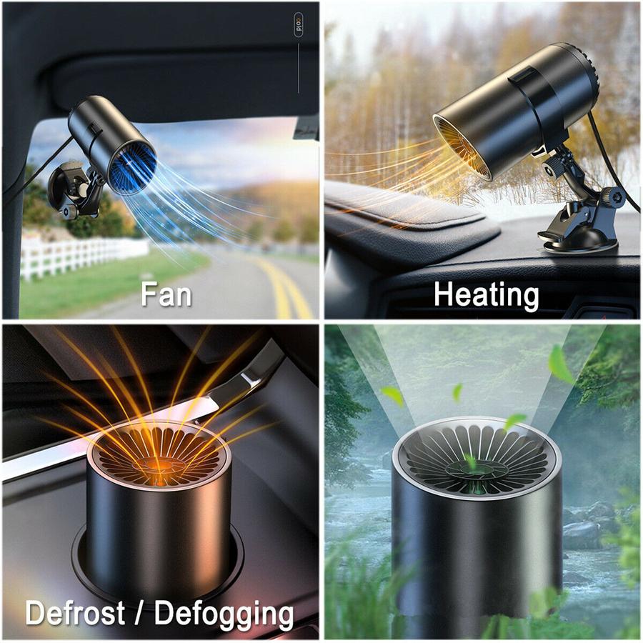 Windshield Heating/Cooling Fan for Car