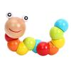 Kids Educational Fun Game Cute Wooden Simulation Toy Caterpillar Flexible Block