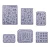 Silicone Resin Casting Mould Epoxy Resin Molds Quicksand Moulds Keychain Mold Silicone Material Geometry Filler Moulds