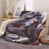 Anime Honkai Star Rail Kafka Flannel Blanket Cute Cartoon Printed Warm Soft Blankets Home Bedding Decor Winter Blankets