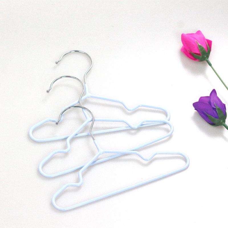 

Нескользящие вешалки для кошек и детской одежды - Железные стойки светло-синий