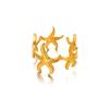 Stainless Steel Starfish Shell Rings For Women Gold Color Starfish Finger Ring Vintage Summer Vacation Christmas Jewelry Gift