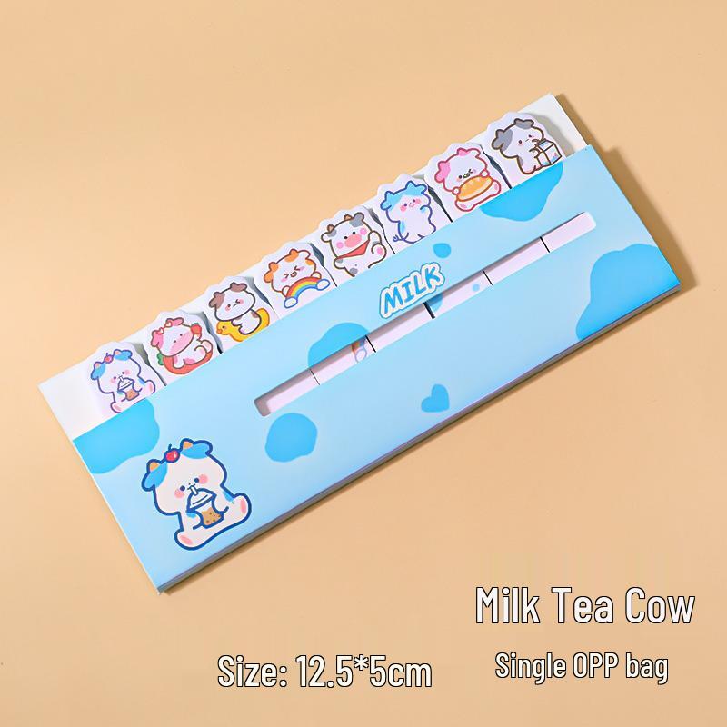 Adorable Animal Reusable Sticky Notes - Tearable Cartoon Index Stickers for Students