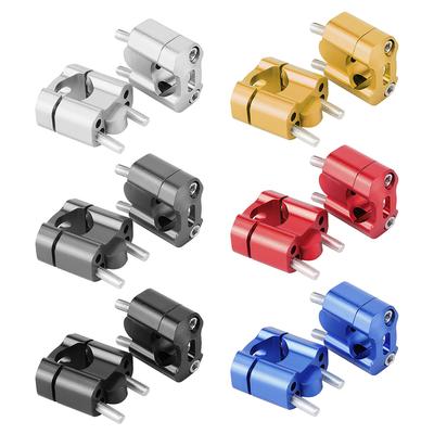 1 Paar 22mm/28mm 1/8in 7/8in Motorrad Lenkerhalter Klemmen Riser Adapter CNC Aluminiumlegierung